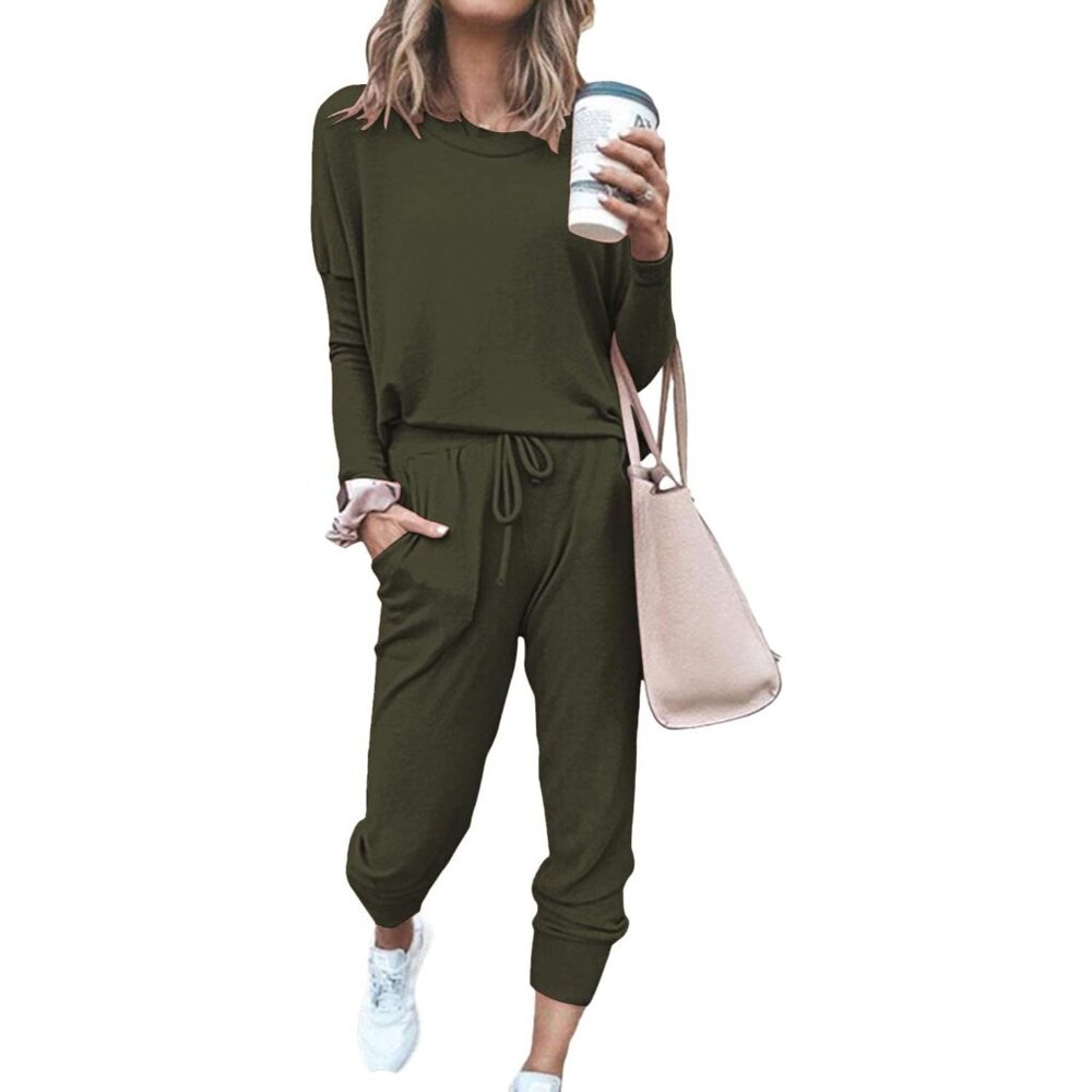 Versatile 2-Piece Women's Jogging Suit - Soft Casual Outfit For All-Day Comfort